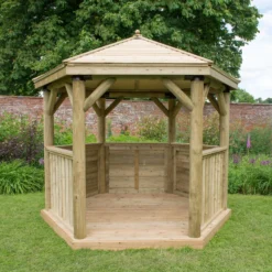 Forest Garden Hexagonal Gazebo, (W)3.3m (D)2.84m