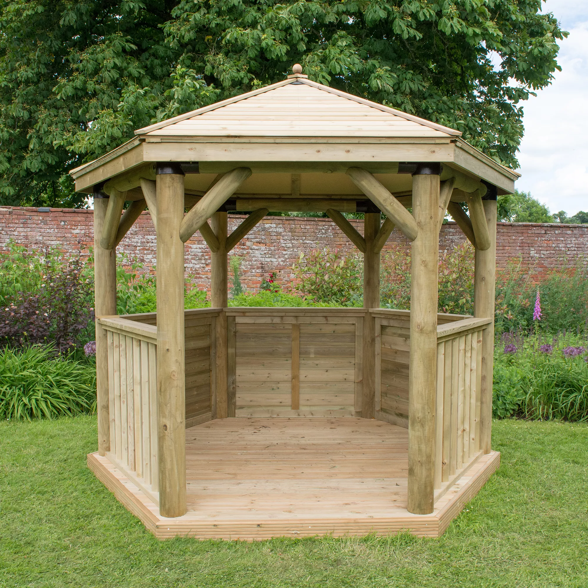 Forest Garden Hexagonal Gazebo, (W)3.3m (D)2.84m 3 Forest Garden Hexagonal Gazebo, (W)3.3m (D)2.84m