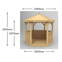 Forest Garden Hexagonal Gazebo, (W)3.3m (D)2.84m 19 Forest Garden Hexagonal Gazebo, (W)3.3m (D)2.84m -Garden & Outdoors forest garden hexagonal gazebo w 3 3m d 2 84m5013053163351 01t