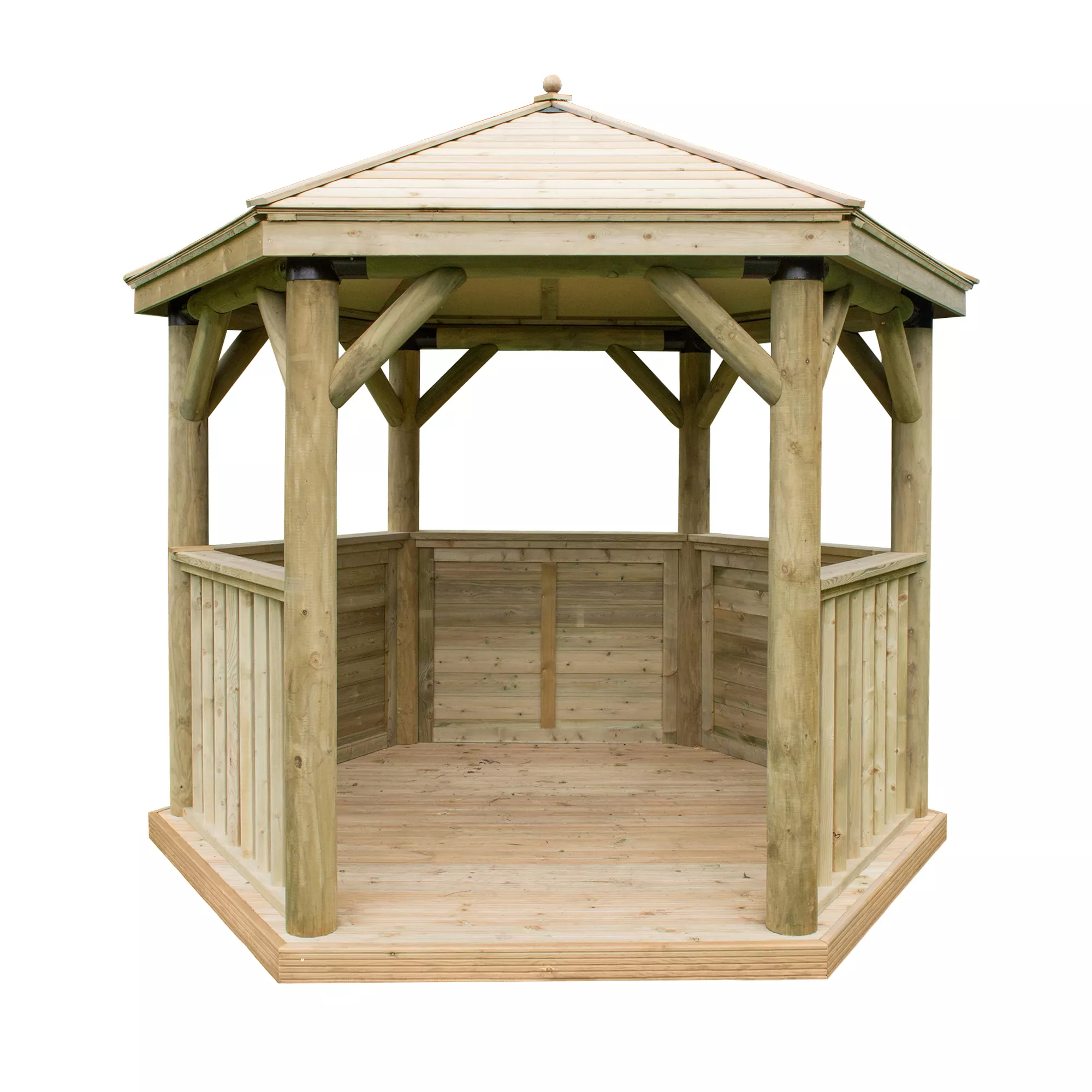 Forest Garden Hexagonal Gazebo, (W)3.3m (D)2.84m 4 Forest Garden Hexagonal Gazebo, (W)3.3m (D)2.84m - Image 2