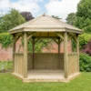 Forest Garden Hexagonal Gazebo, (W)3.78m (D)3.27m -Garden & Outdoors forest garden hexagonal gazebo w 3 78m d 3 27m5013053163382 01i