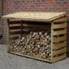 Forest Garden Large Timber 6x3 Ft Pent Log Store -Garden & Outdoors forest garden large timber 6x3 ft pent log store5013053189924 01i