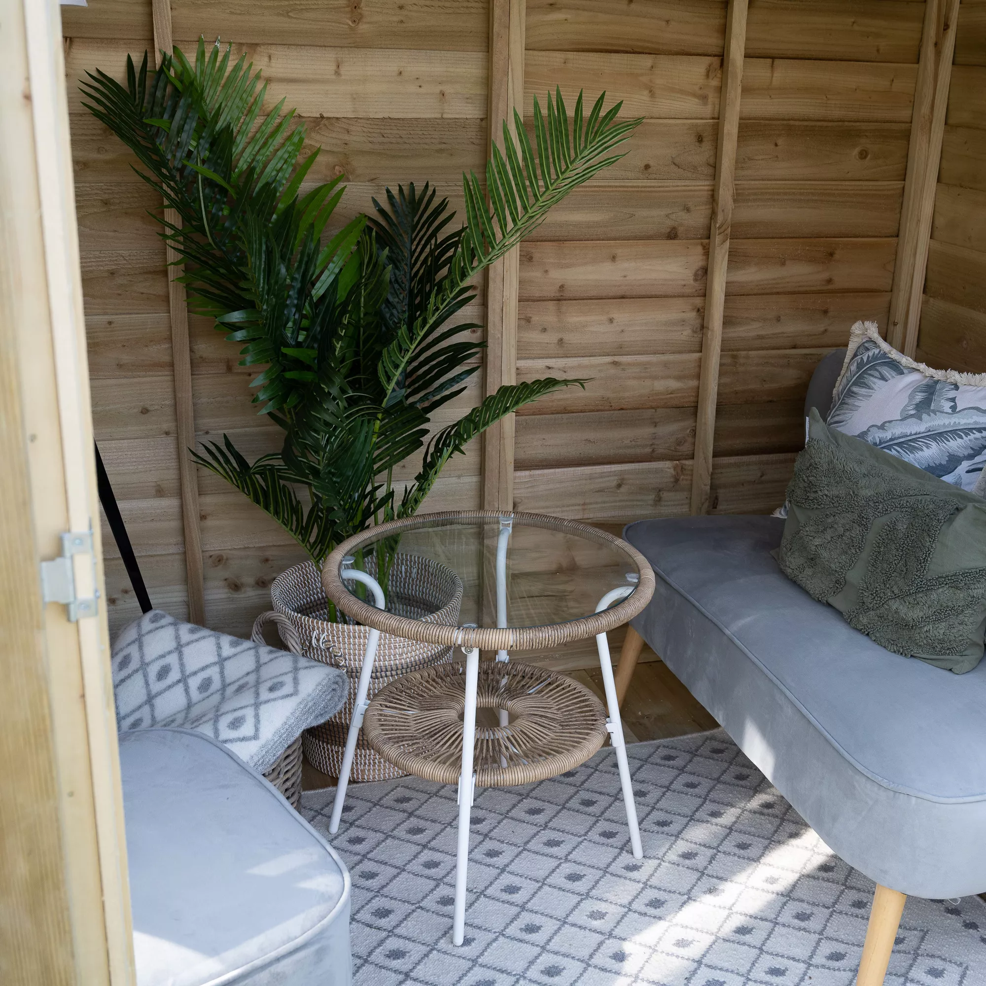 Forest Garden Oakley 7x5 Apex Overlap Solid Wood Summer House With Double Door (Base Included) - Assembly Service Included 5 Forest Garden Oakley 7x5 Apex Overlap Solid Wood Summer House With Double Door (Base Included) - Assembly Service Included - Image 3