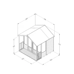 Forest Garden Oakley 7x7 Apex Overlap Solid Wood Summer House With Double Door -Garden & Outdoors forest garden oakley 7x7 apex overlap solid wood summer house with double door5013053188644 01t bq