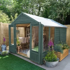 Forest Garden Oakley 8x10 Apex Overlap Solid Wood Summer House With Double Door (Base Included) - Assembly Service Included 8 Forest Garden Oakley 8x10 Apex Overlap Solid Wood Summer House With Double Door (Base Included) - Assembly Service Included -Garden & Outdoors forest garden oakley 8x10 apex overlap solid wood summer house with double door base included assembly service included5013053188804 02i bq