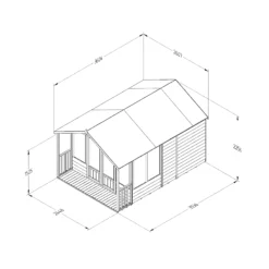 Forest Garden Oakley 8x12 Apex Overlap Solid Wood Summer House With Double Door (Base Included) - Assembly Service Included 11 Forest Garden Oakley 8x12 Apex Overlap Solid Wood Summer House With Double Door (Base Included) - Assembly Service Included -Garden & Outdoors forest garden oakley 8x12 apex overlap solid wood summer house with double door base included assembly service included5013053188842 01t bq