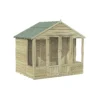 Forest Garden Oakley 8x6 Apex Overlap Solid Wood Summer House With Double Door - Assembly Service Included -Garden & Outdoors forest garden oakley 8x6 apex overlap solid wood summer house with double door assembly service included5013053188583 01c bq