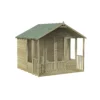 Forest Garden Oakley 8x8 Apex Overlap Solid Wood Summer House With Double Door (Base Included) - Assembly Service Included -Garden & Outdoors forest garden oakley 8x8 apex overlap solid wood summer house with double door base included assembly service included5013053188767 01c bq