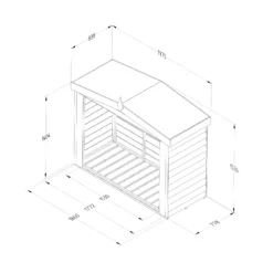 Forest Garden Overlap Timber 6x5 Ft Apex Log Store 17 Forest Garden Overlap Timber 6x5 Ft Apex Log Store -Garden & Outdoors forest garden overlap timber 6x5 ft apex log store5013053189962 01t