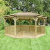 Forest Garden Premium Octagonal Gazebo, (W)5.27m (D)3.78m -Garden & Outdoors forest garden premium octagonal gazebo w 5 27m d 3 78m5013053163467 01i bq