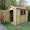 Forest Garden Timberdale 8x6 Ft Apex Tongue & Groove Wooden Shed With Floor (Base Included) -Garden & Outdoors forest garden timberdale 8x6 ft apex tongue groove wooden shed with floor base included 5013053188941 01i bq