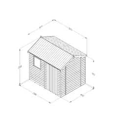 Forest Garden Timberdale 8x6 Ft Reverse Apex Tongue & Groove Wooden Shed With Floor -Garden & Outdoors forest garden timberdale 8x6 ft reverse apex tongue groove wooden shed with floor5013053188934 01t bq