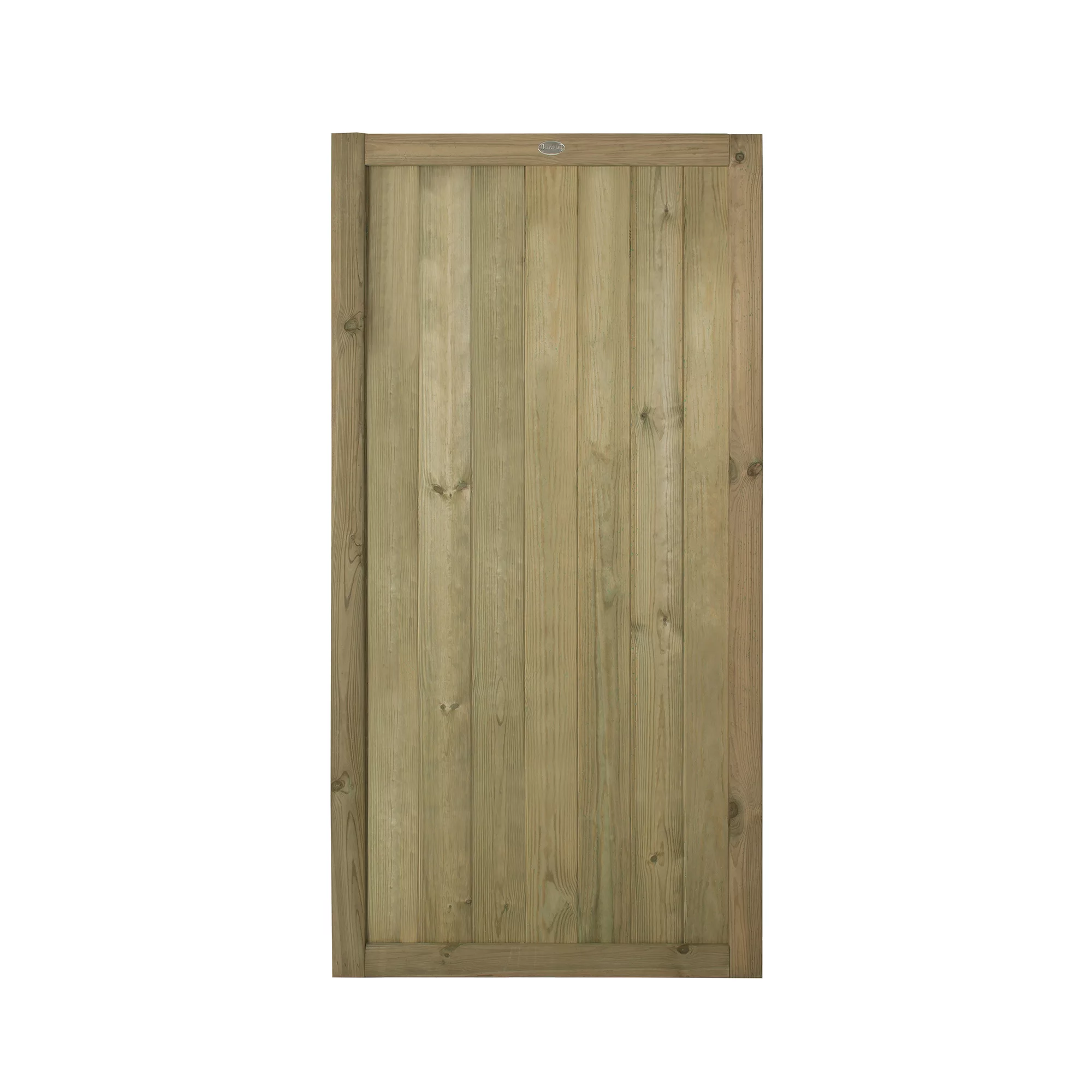 Forest Garden Tongue & Groove Wood Slatted Gate, (H)1.8m (W)0.9m 4 Forest Garden Tongue & Groove Wood Slatted Gate, (H)1.8m (W)0.9m - Image 2