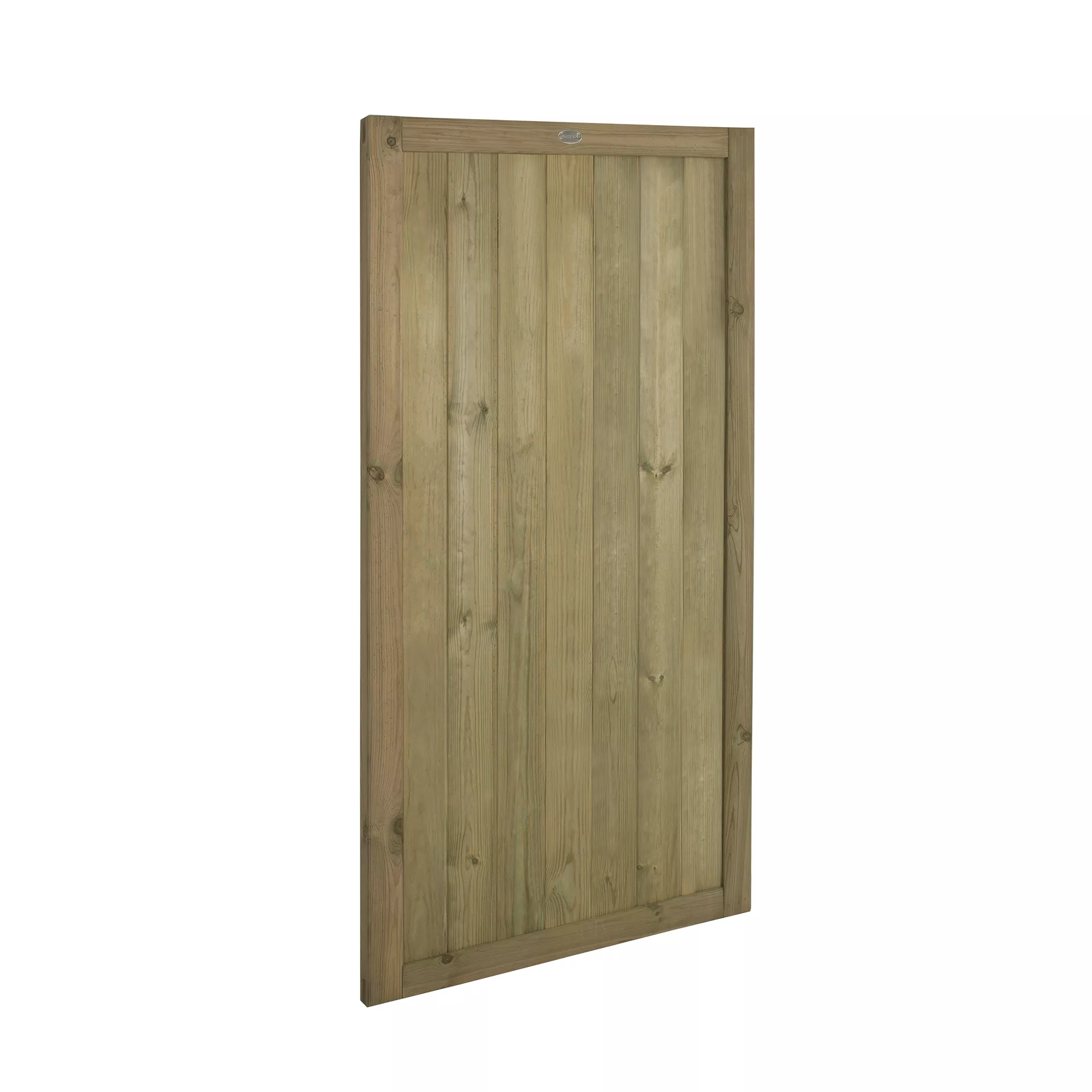 Forest Garden Tongue & Groove Wood Slatted Gate, (H)1.8m (W)0.9m 3 Forest Garden Tongue & Groove Wood Slatted Gate, (H)1.8m (W)0.9m