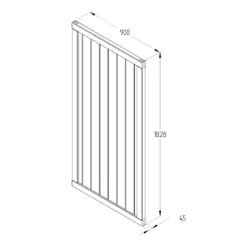 Forest Garden Tongue & Groove Wood Slatted Gate, (H)1.8m (W)0.9m 7 Forest Garden Tongue & Groove Wood Slatted Gate, (H)1.8m (W)0.9m -Garden & Outdoors forest garden tongue groove wood slatted gate h 1 8m w 0 9m5013053168028 04t bq