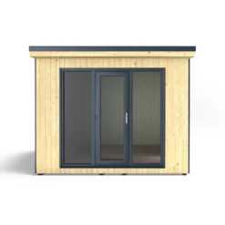 Forest Garden Xtend 10x9 Pent Tongue & Groove Garden Office With Single Door -Garden & Outdoors forest garden xtend 10x9 pent tongue groove garden office with single door5013053183588 01c