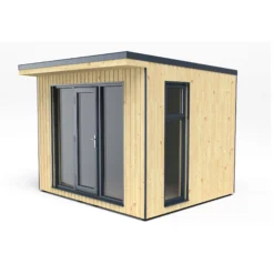 Forest Garden Xtend 10x9 Pent Tongue & Groove Garden Office With Single Door -Garden & Outdoors forest garden xtend 10x9 pent tongue groove garden office with single door5013053183588 02c