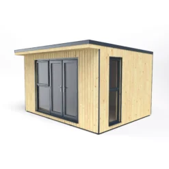 Forest Garden Xtend+ 13x11 Pent Tongue & Groove Garden Office - Assembly Service Included -Garden & Outdoors forest garden xtend 13x11 pent tongue groove garden office assembly service included5013053183656 02c