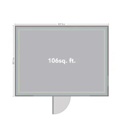 Forest Garden Xtend+ 13x11 Pent Tongue & Groove Garden Office - Assembly Service Included -Garden & Outdoors forest garden xtend 13x11 pent tongue groove garden office assembly service included5013053183656 02t