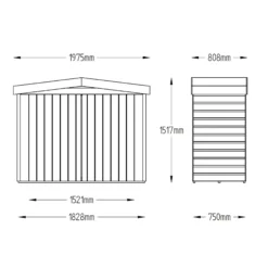 Forest Shiplap 6.5x2.6 Apex Garden Storage 2000L -Garden & Outdoors forest shiplap 6 5x2 6 apex garden storage 2000l5013053163252 01t bq