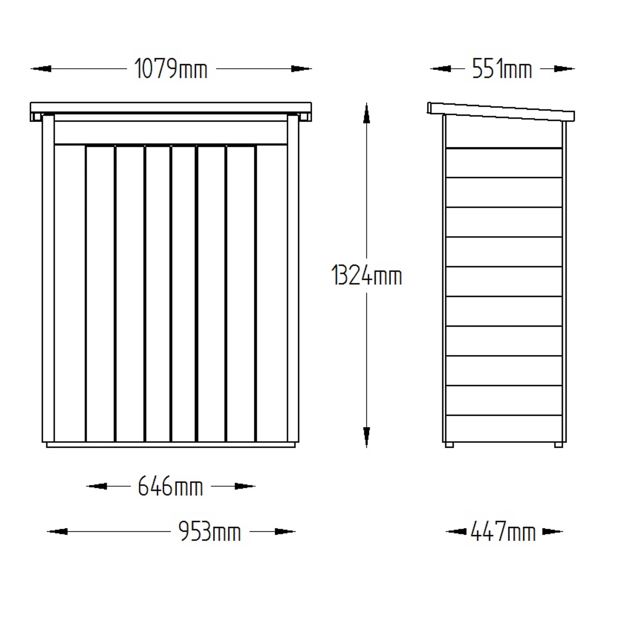 Forest Tongue & Groove 3.5x2 Pent Garden Storage 600L 17 Forest Tongue & Groove 3.5x2 Pent Garden Storage 600L - Image 15