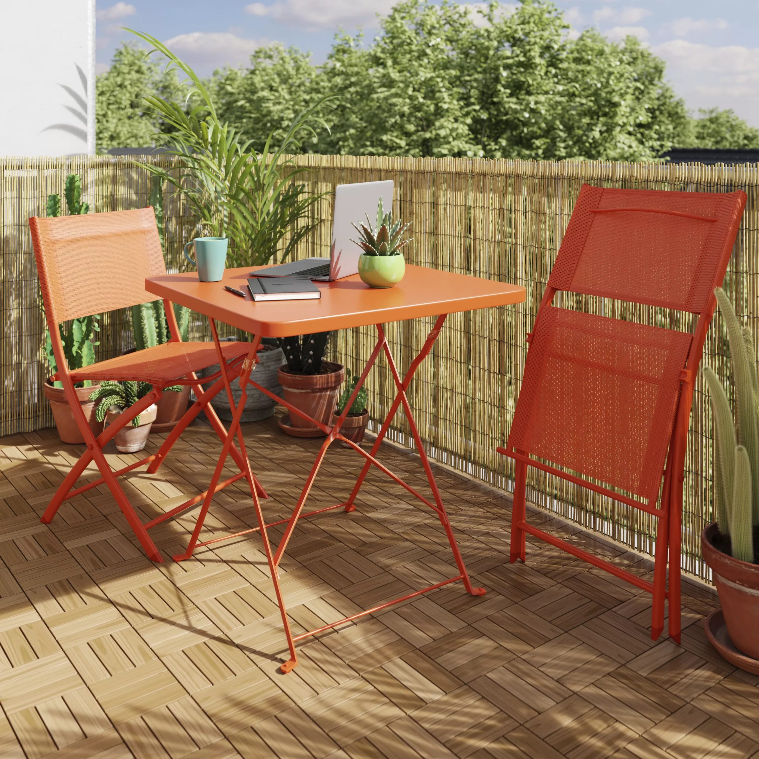 GoodHome Lempa Brown Acacia Clippable Deck Tile (L)0.3m (W)300mm (T)24mm, Pack Of 4 6 GoodHome Lempa Brown Acacia Clippable Deck Tile (L)0.3m (W)300mm (T)24mm, Pack Of 4 - Image 4