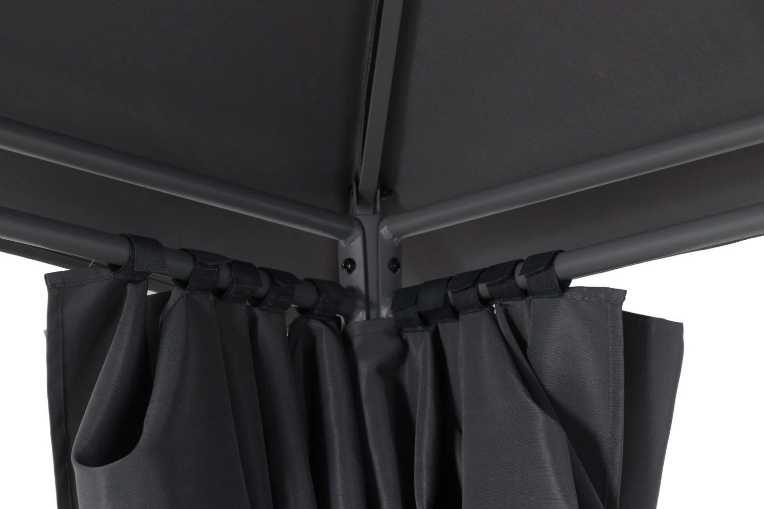 GoodHome Shamal Steel Grey Rectangular Gazebo, (W)2.96m (D)3.96m - Assembly Required 5 GoodHome Shamal Steel Grey Rectangular Gazebo, (W)2.96m (D)3.96m - Assembly Required - Image 3