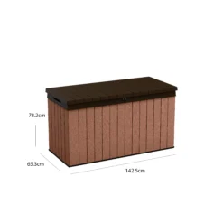 Keter Darwin Wood Effect 5x2 Garden Storage Bench Box 570L 15 Keter Darwin Wood Effect 5x2 Garden Storage Bench Box 570L -Garden & Outdoors keter darwin wood effect 5x2 garden storage bench box 570l7290112636263 01t bq