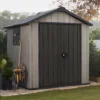 Keter Oakland Apex Grey Plastic 2 Door Shed With Floor