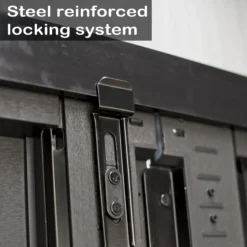 Keter Oakland Apex Grey Plastic 2 Door Shed With Floor -Garden & Outdoors keter oakland apex grey plastic 2 door shed with floor7290106928435 20bq