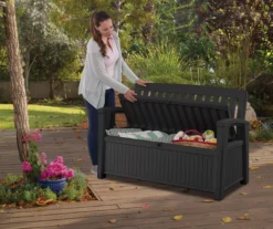 Keter Patio Wood Effect Garden Storage Bench Box - Partial Assembly Required 227L 24 Keter Patio Wood Effect Garden Storage Bench Box - Partial Assembly Required 227L -Garden & Outdoors keter patio wood effect garden storage bench box partial assembly required 227l7290112634825 03i bq
