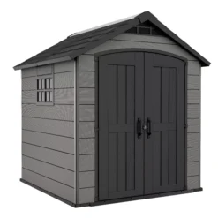 Keter Premier Apex Tongue & Groove Grey Shed With Floor