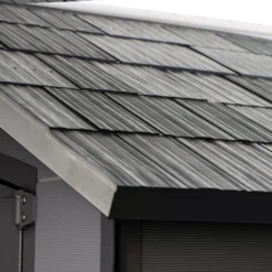 Keter Premier Grey Plastic 2 Door 2 Windows Shed With Floor (Base Included) -Garden & Outdoors keter premier grey plastic 2 door 2 windows shed with floor base included 7290112637284 40c