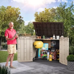 Keter Store It Out Midi Wood Effect Garden Storage Box -Garden & Outdoors keter store it out midi wood effect garden storage box7290112634276 05i bq