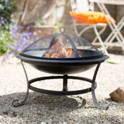La Hacienda Albion Steel Firepit -Garden & Outdoors la hacienda albion steel firepit5055025581657 03i bq