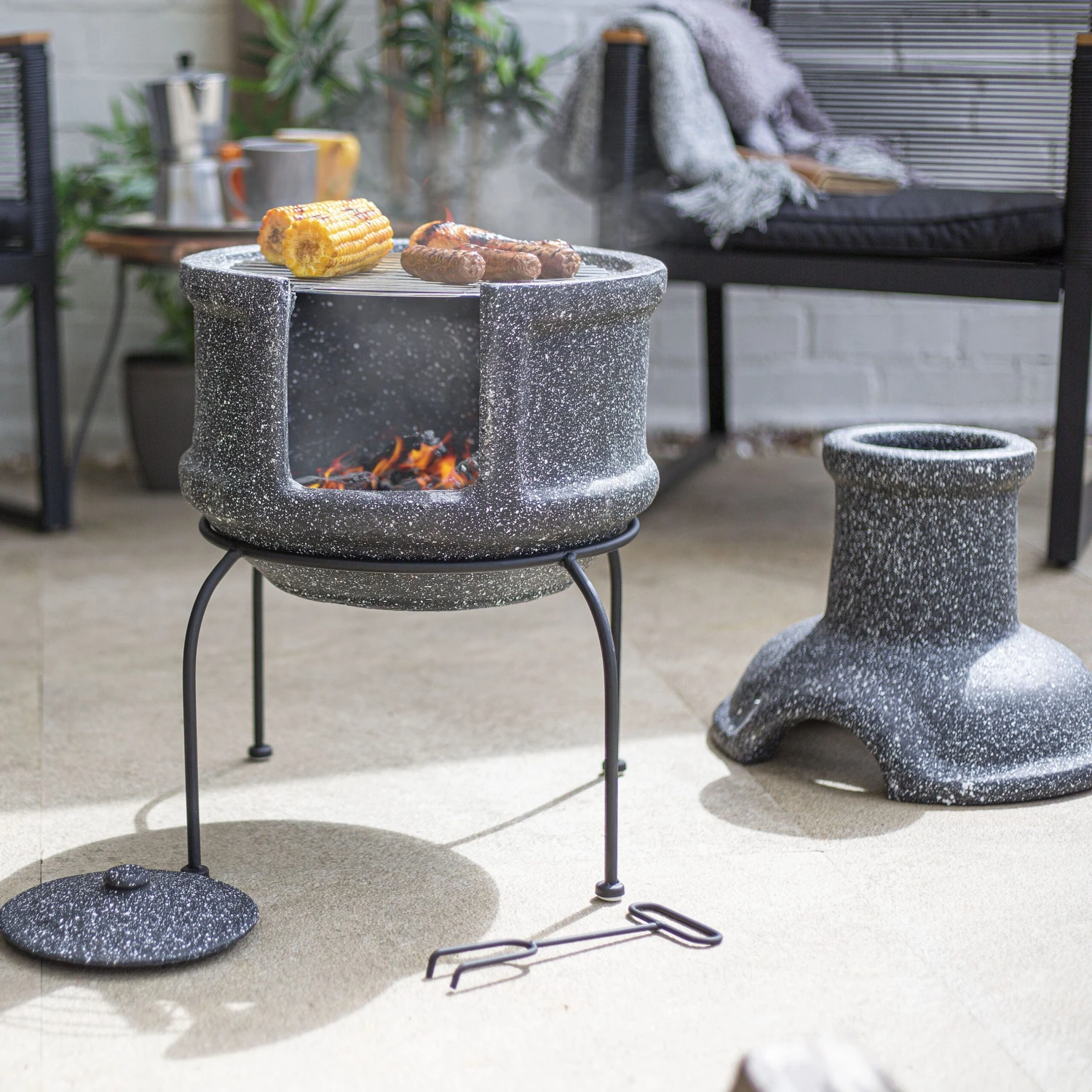 La Hacienda Teplo Clay Chiminea 4 La Hacienda Teplo Clay Chiminea - Image 2