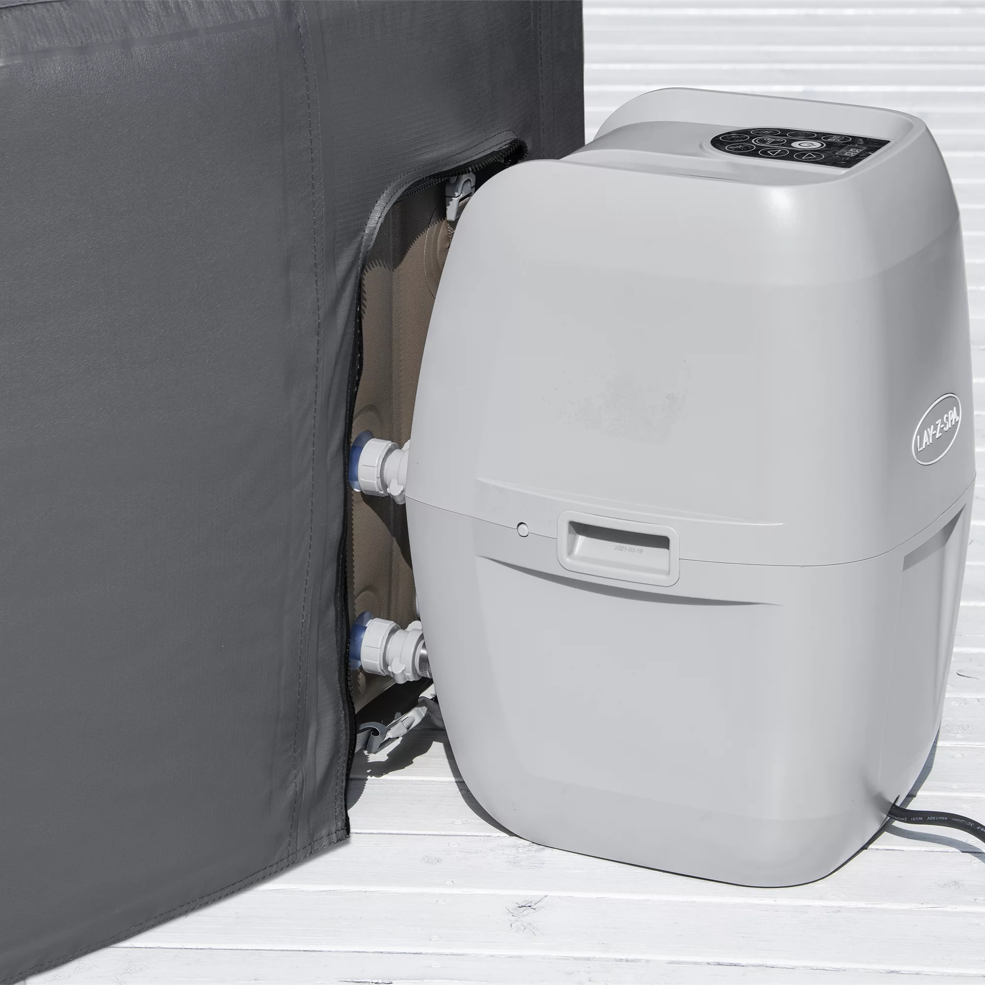 Lay-Z-Spa Grey Circular Hot Tub Cover (D) 1960mm X (H )710mm 5 Lay-Z-Spa Grey Circular Hot Tub Cover (D) 1960mm X (H )710mm - Image 3