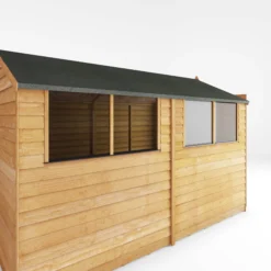 Mercia 10x6 Ft Apex Overlap Wooden 2 Door 4 Windows Shed With Floor -Garden & Outdoors mercia 10x6 ft apex overlap wooden 2 door 4 windows shed with floor5029442074412 04c