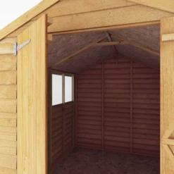 Mercia 10x6 Ft Apex Overlap Wooden 2 Door 4 Windows Shed With Floor -Garden & Outdoors mercia 10x6 ft apex overlap wooden 2 door 4 windows shed with floor5029442074412 05c