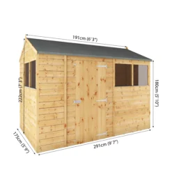 Mercia 10x6 Ft Reverse Apex Tongue & Groove Wooden 4 Windows Shed With Floor 20 Mercia 10x6 Ft Reverse Apex Tongue & Groove Wooden 4 Windows Shed With Floor -Garden & Outdoors mercia 10x6 ft reverse apex tongue groove wooden 4 windows shed with floor5029442006567 01t bq