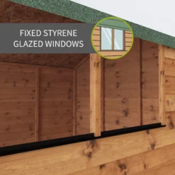 Mercia 10x6 Ft Reverse Apex Tongue & Groove Wooden 4 Windows Shed With Floor 17 Mercia 10x6 Ft Reverse Apex Tongue & Groove Wooden 4 Windows Shed With Floor -Garden & Outdoors mercia 10x6 ft reverse apex tongue groove wooden 4 windows shed with floor5029442006567 41c bq
