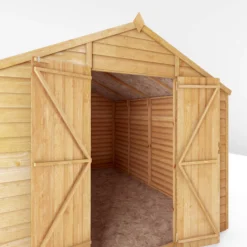 Mercia 10x8 Ft Apex Overlap Wooden 2 Door 4 Windows Shed With Floor -Garden & Outdoors mercia 10x8 ft apex overlap wooden 2 door 4 windows shed with floor5029442078199 06c