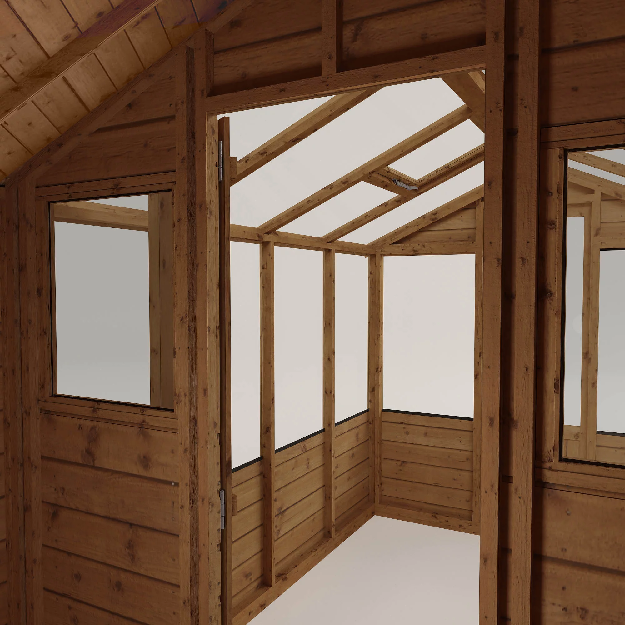 Mercia 12x6 Apex Greenhouse Combi Shed - Assembly Required 7 Mercia 12x6 Apex Greenhouse Combi Shed - Assembly Required - Image 5