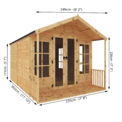 Mercia 12x8 Apex Shiplap Summer House With Double Door -Garden & Outdoors mercia 12x8 apex shiplap summer house with double door5029442075983 01t BQ