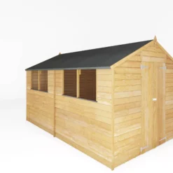 Mercia 12x8 Ft Apex Overlap Wooden 2 Door 4 Windows Shed With Floor -Garden & Outdoors mercia 12x8 ft apex overlap wooden 2 door 4 windows shed with floor5029442075136 03c