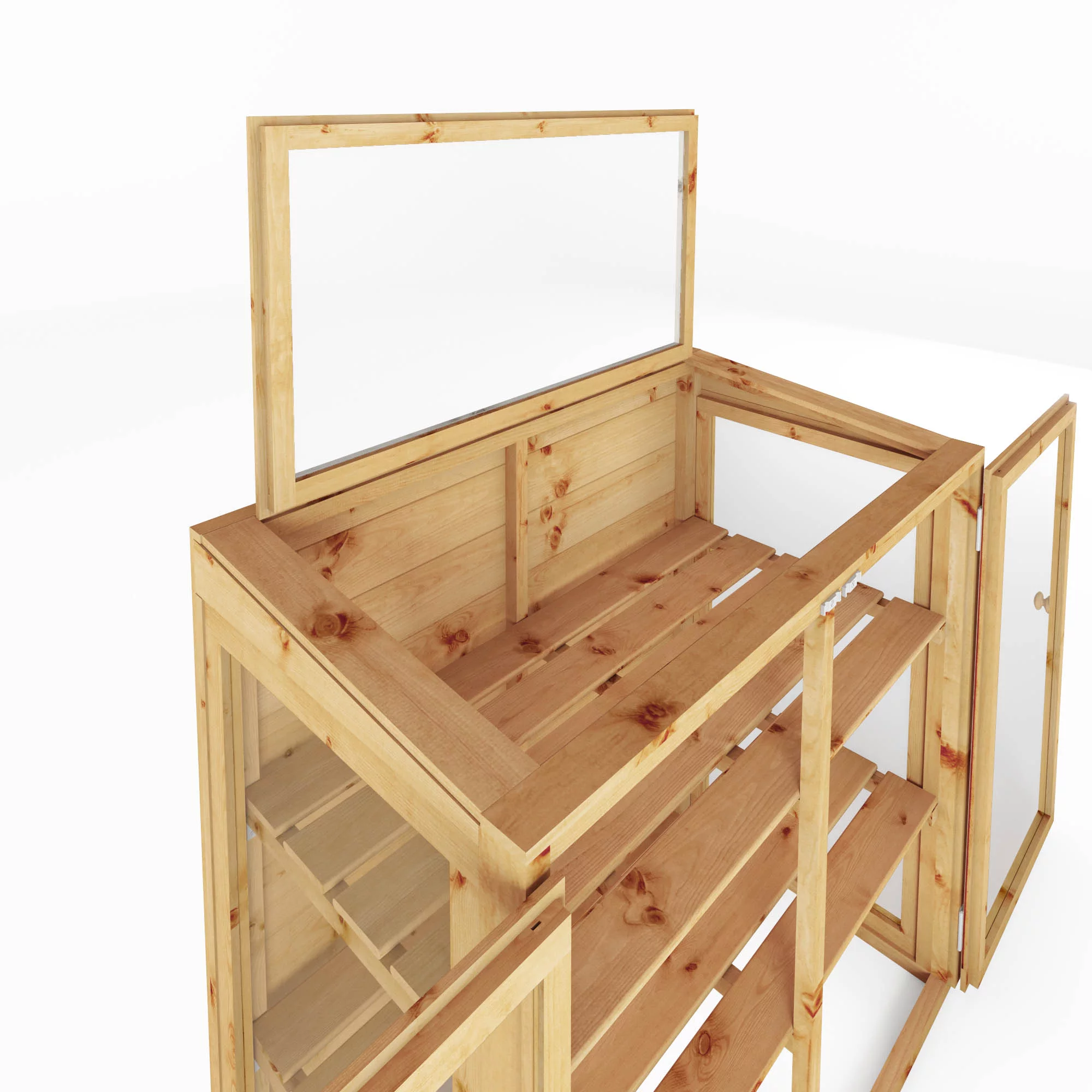 Mercia 4x2 Greenhouse With Flap Vent 6 Mercia 4x2 Greenhouse With Flap Vent - Image 4