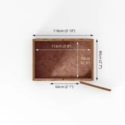 Mercia 4x3 Ft Apex Overlap Wooden Shed With Floor -Garden & Outdoors mercia 4x3 ft apex overlap wooden shed with floor5029442090252 02t