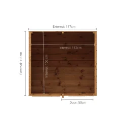 Mercia 4x4 Snug European Softwood Playhouse Assembly Required -Garden & Outdoors mercia 4x4 snug european softwood playhouse assembly required5029442075914 02t bq