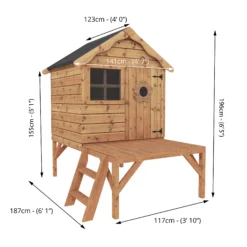 Mercia 5x6 Snug Apex Shiplap Tower Playhouse -Garden & Outdoors mercia 5x6 snug apex shiplap tower playhouse5029442081236 01t bq