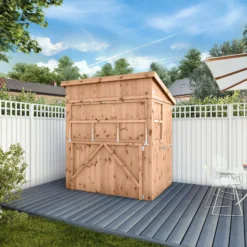 Mercia 6x4 Ft Pent Tongue & Groove Wooden Garden Bar With Single Door -Garden & Outdoors mercia 6x4 ft pent tongue groove wooden garden bar with single door5029442007250 01i